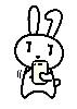 スマートフォンを操作するマイナちゃん