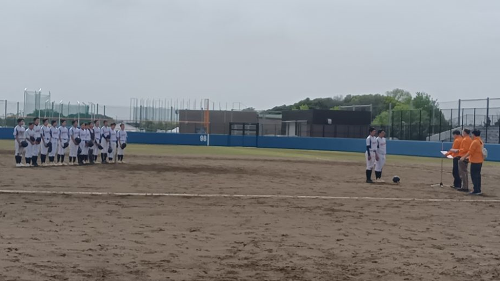 表彰されている準優勝の畑沢中学校