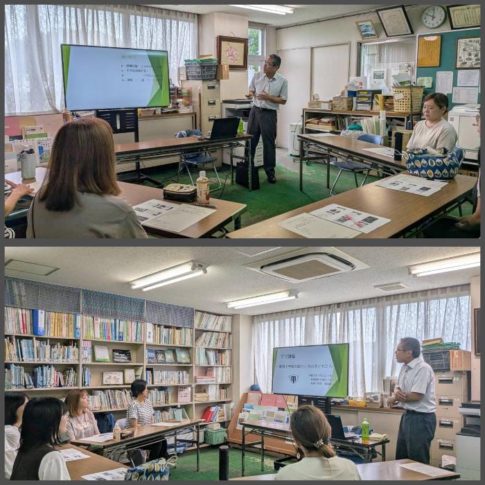 南清小池田先生のお話に真剣に耳を傾けるママ講座の皆さん