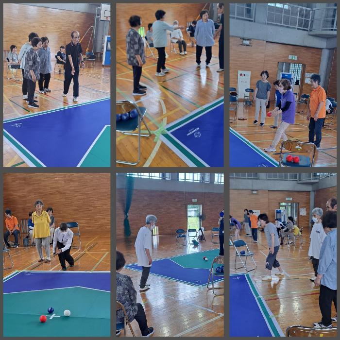 さわやか学級でボッチャを体験。皆の笑顔がはじけます