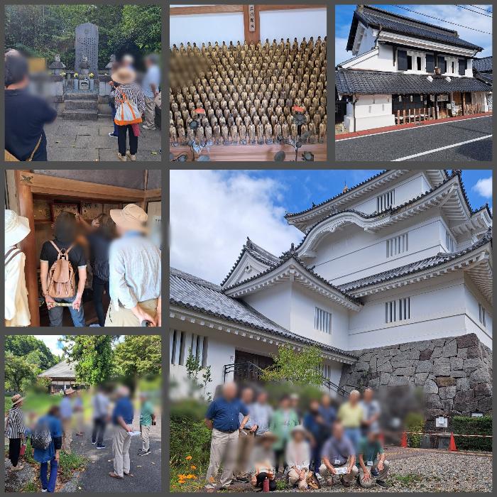 ふるさと歴史講座移動研修 大多喜町を散策する皆さんの様子