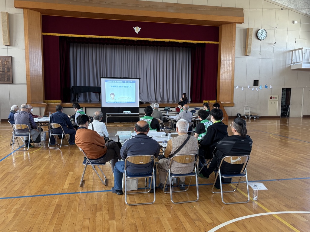 危機管理教育研究所国崎代表による防災講話の様子