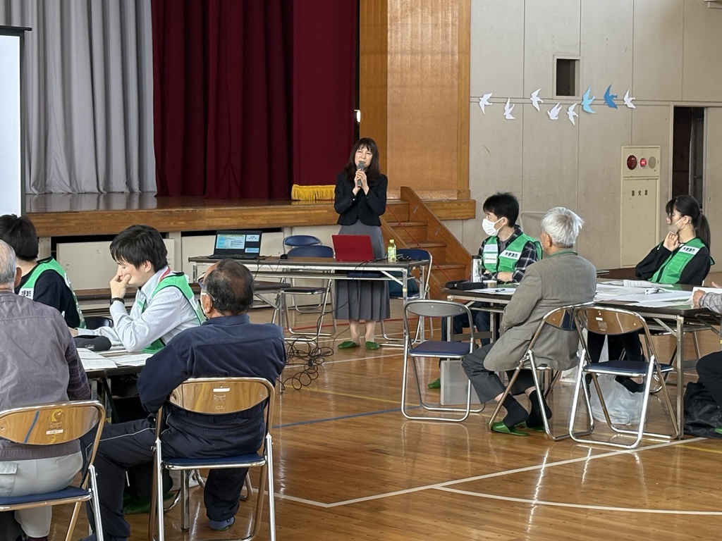 危機管理教育研究所国崎代表による防災講話の様子