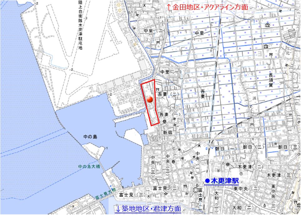 吾妻公園の位置図