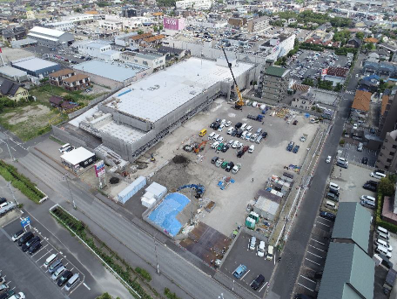 2025年8月工事進捗画像（南側から）