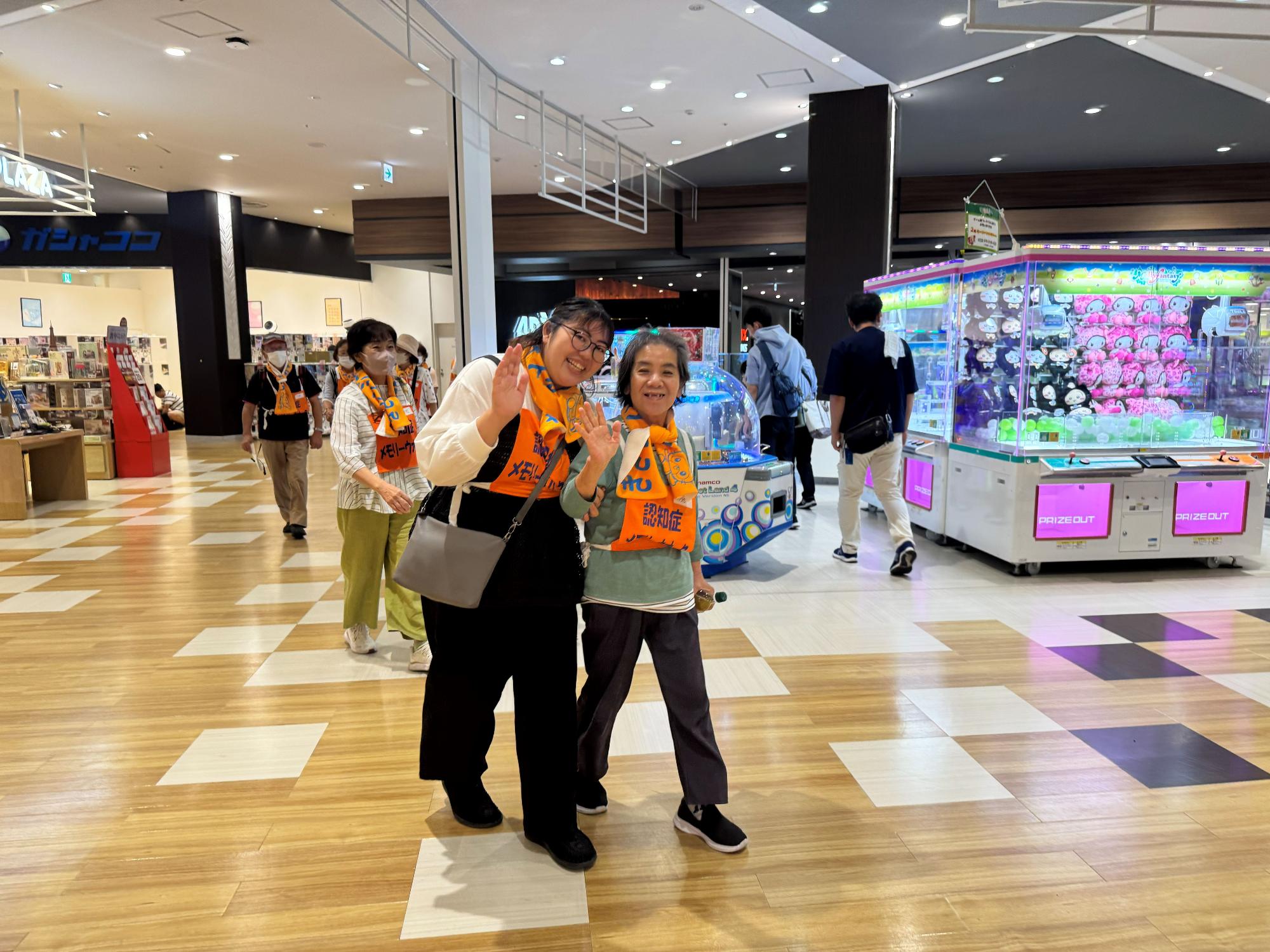 認知症メモリーウオークの様子