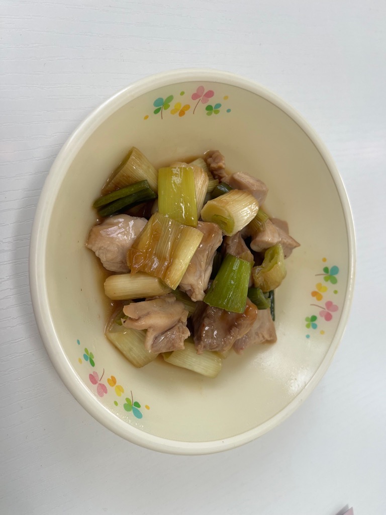 ねぎま風焼き鳥煮の完成写真