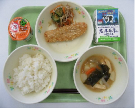 令和6年県民の日に提供された小学校の給食写真