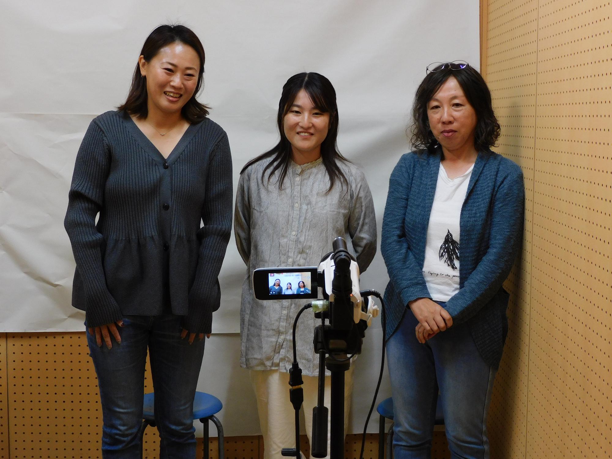 インタビューの様子