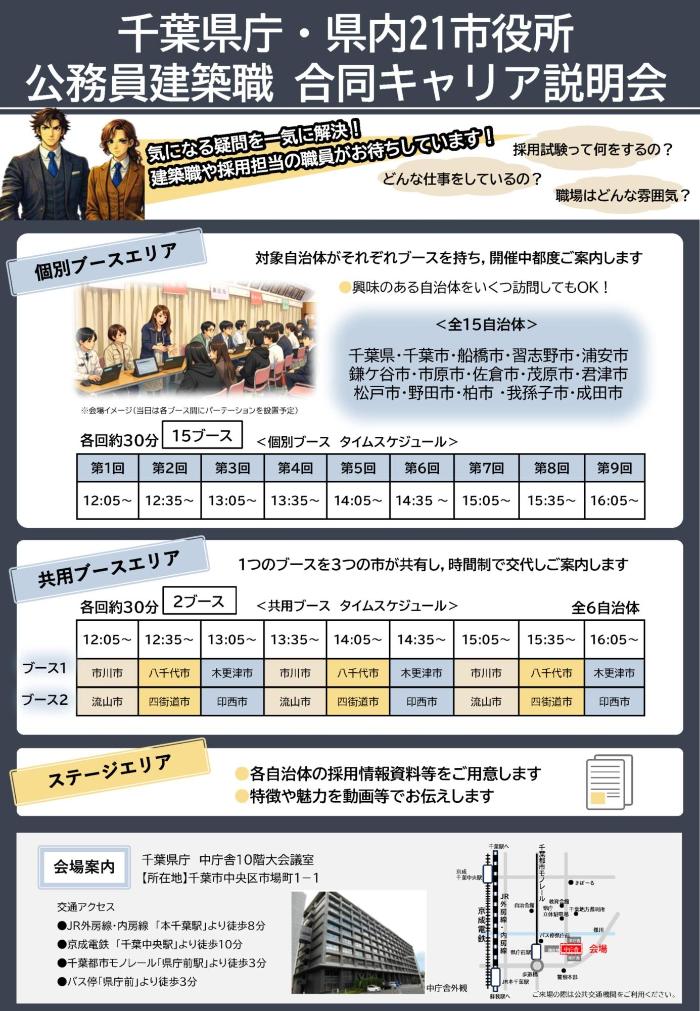 公務員建築職合同キャリア説明会チラシ2