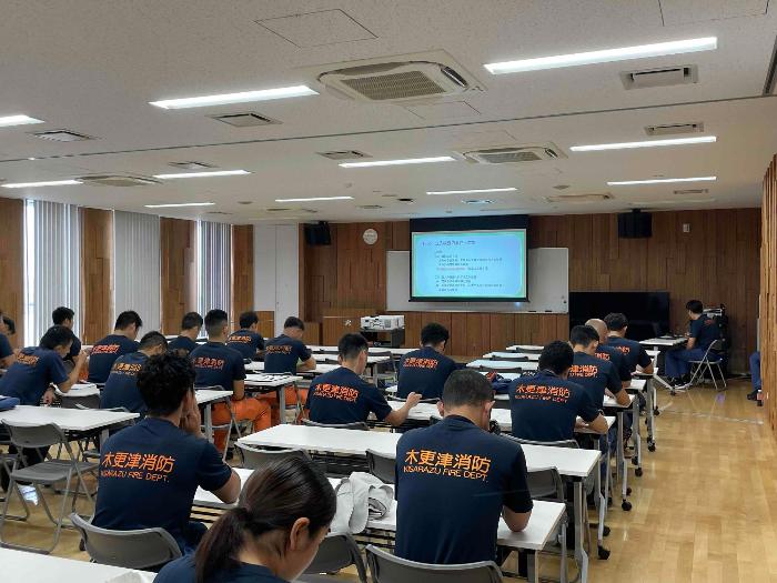予防技術研修会の座学の様子