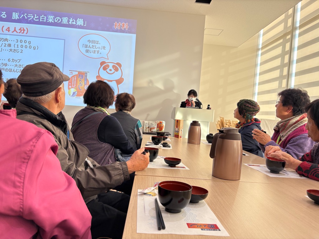 味の素工場見学の様子