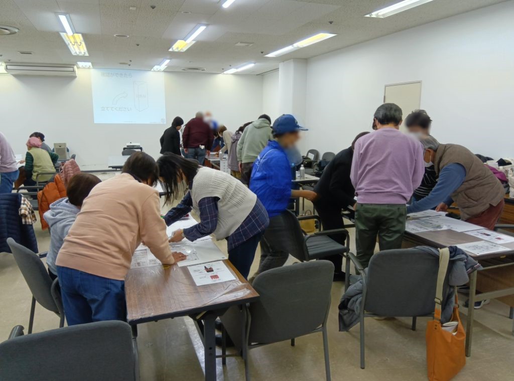 防災室で災害対応運営ゲーム（SUG）を実施しました