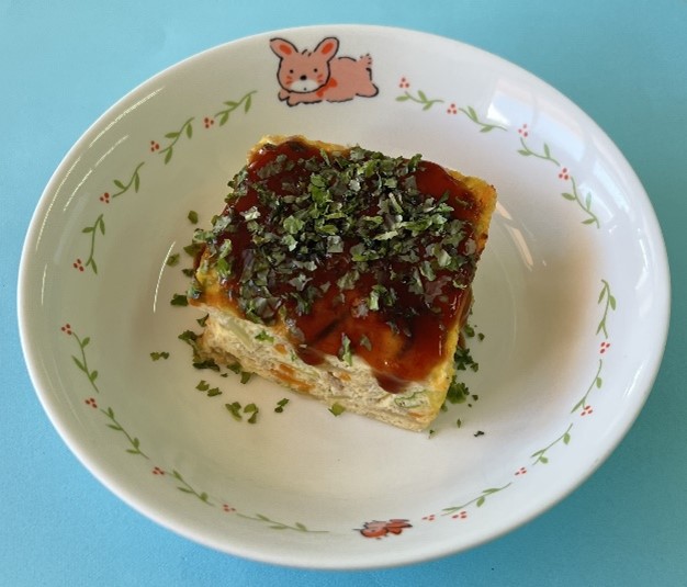 お好み焼き風卵焼きの完成写真